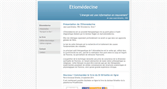 Desktop Screenshot of etiomedecine.fr