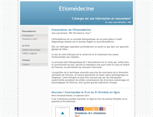Tablet Screenshot of etiomedecine.fr